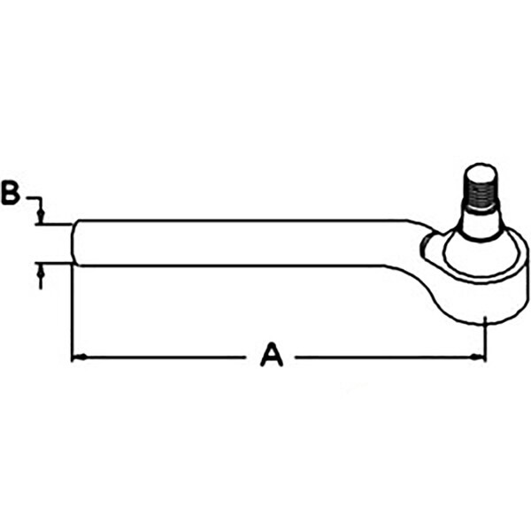 Aftermarket New Fits Ford Fits New Holland Tractor LH Tie Rod 5640 6640 7740 7840 8 CAR48979 - main